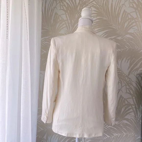 Charter Club Petites Cream Color Blazer size 8P - Picture 2 of 8